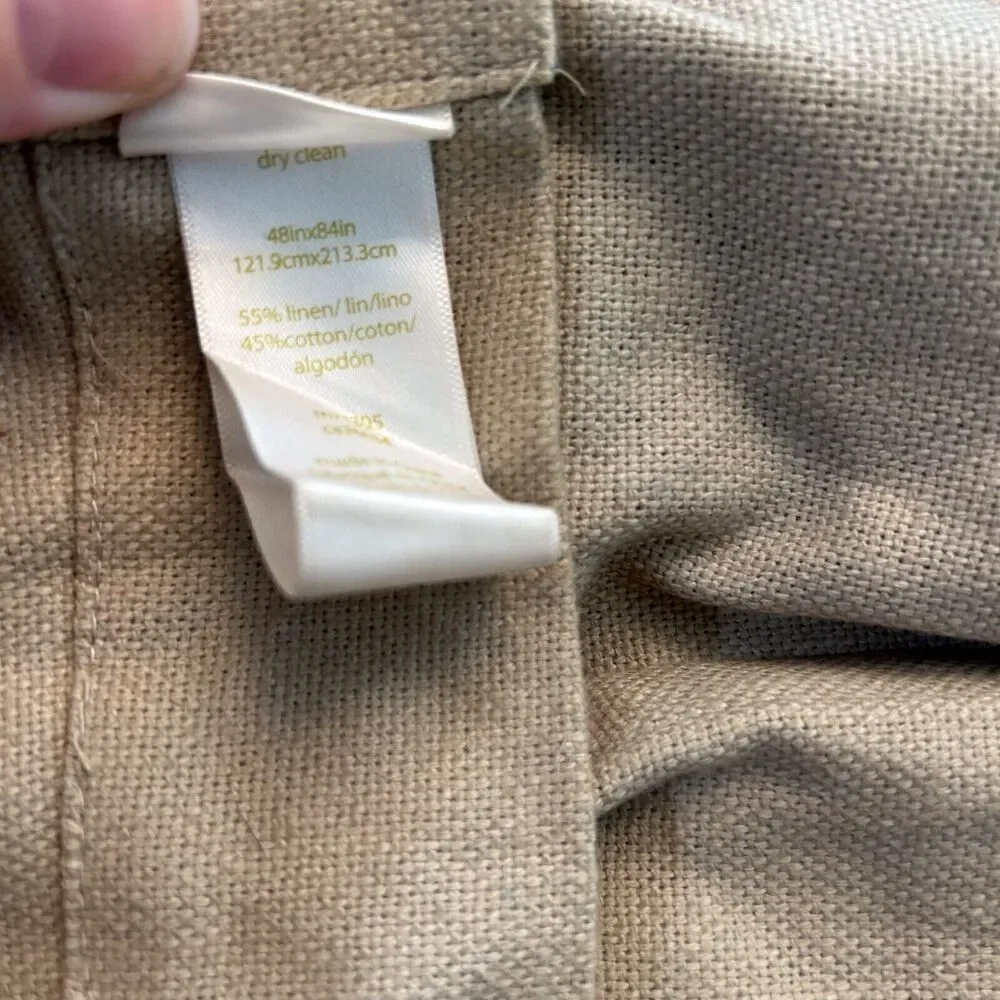 West Elm Natural Beige Curtain Panel 48